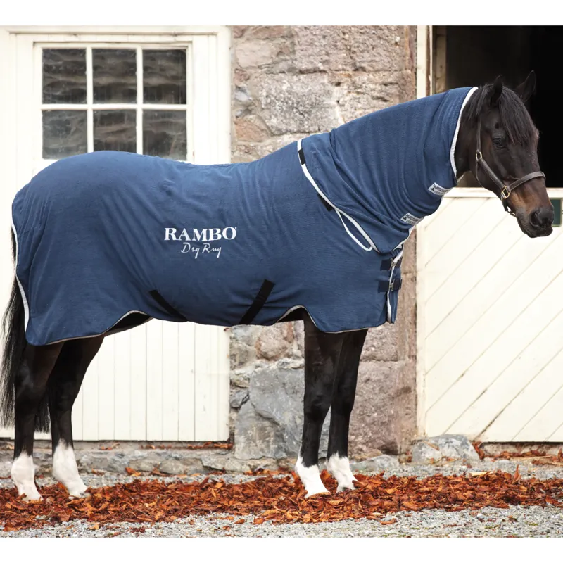 Horseware Rambo Dry Rug - Navy/Silver